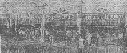 Outside view of west coast arcade.