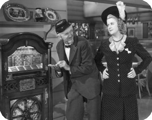 Walter Brennan and Wurlitzer jukebox